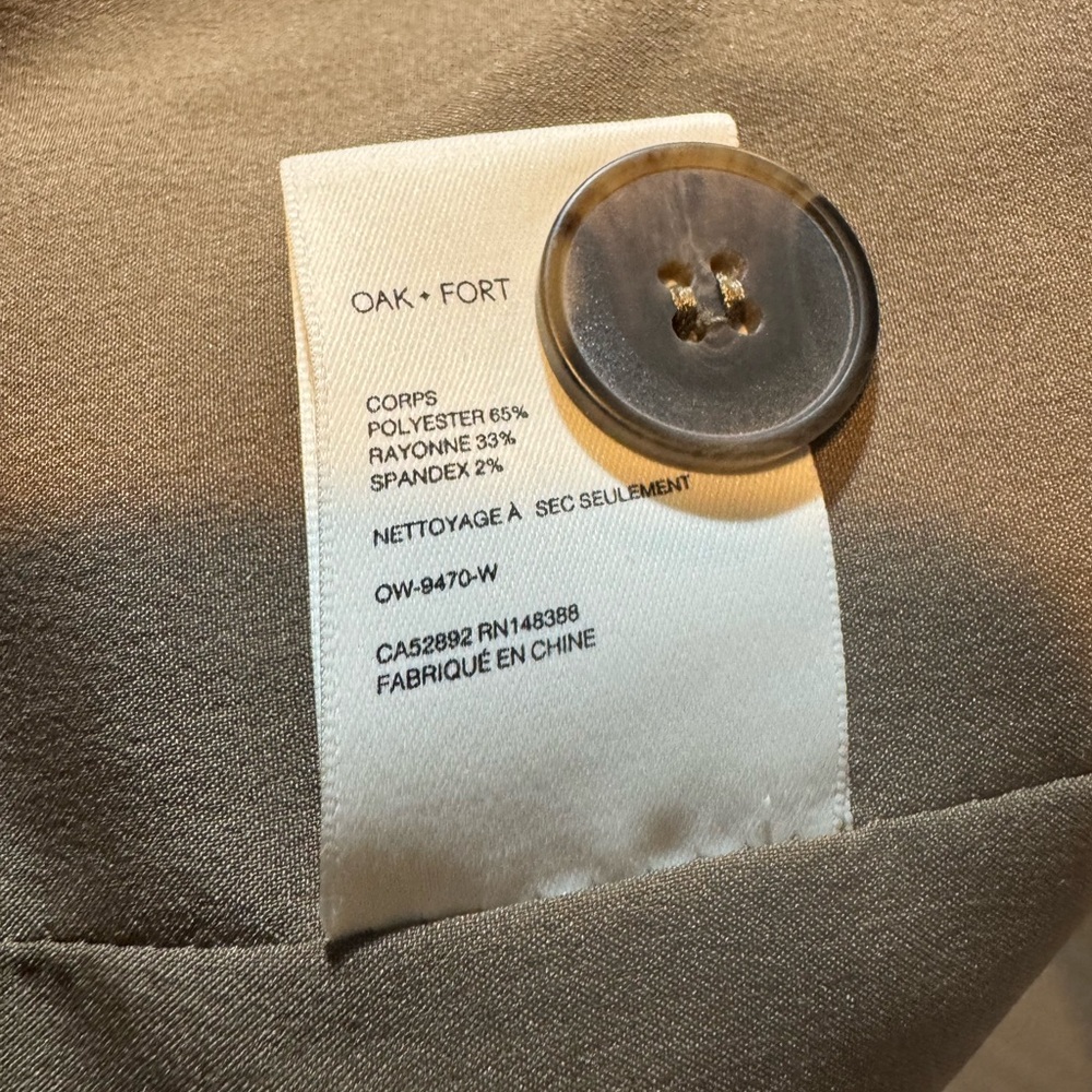 OAK + FORT Brown Plaid Blazer - Picture 8 of 8